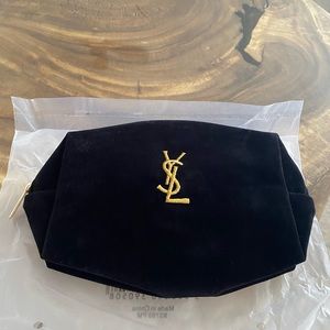 YSL velvet makeup pouch